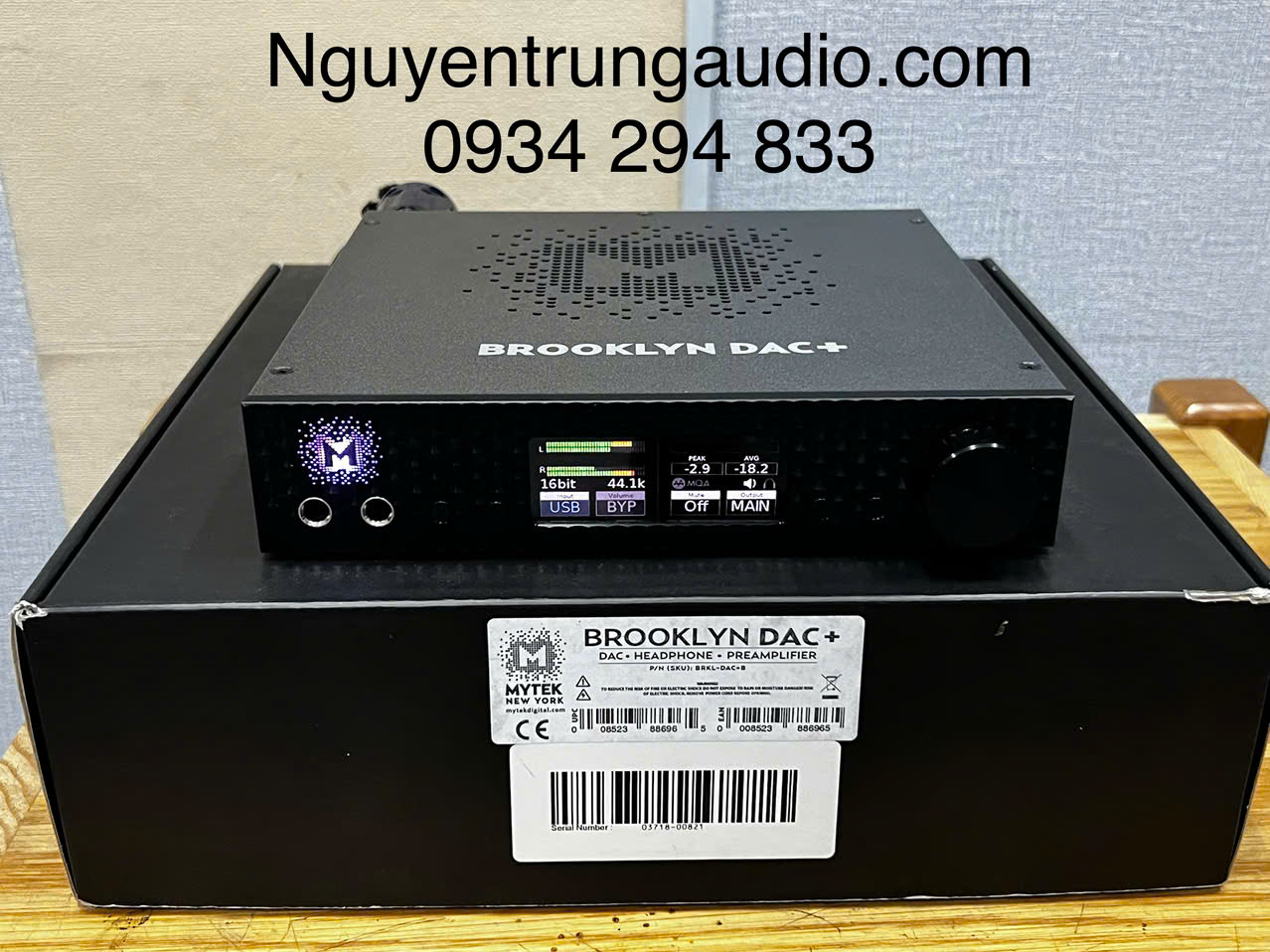 Mytek Brooklyn DAC+ – DAC Mỹ PCM/DSD256, USB, AES, XLR